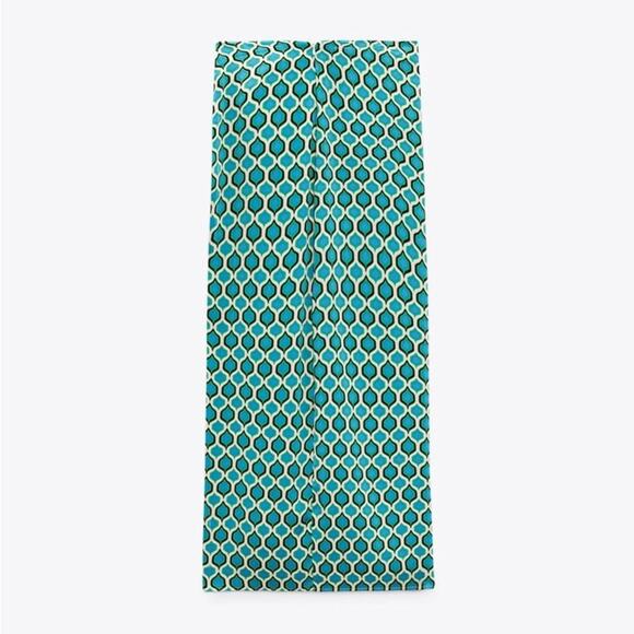 NWT ZARA GEOMETRIC PRINT MIDI SKIRT - Picture 15 of 16